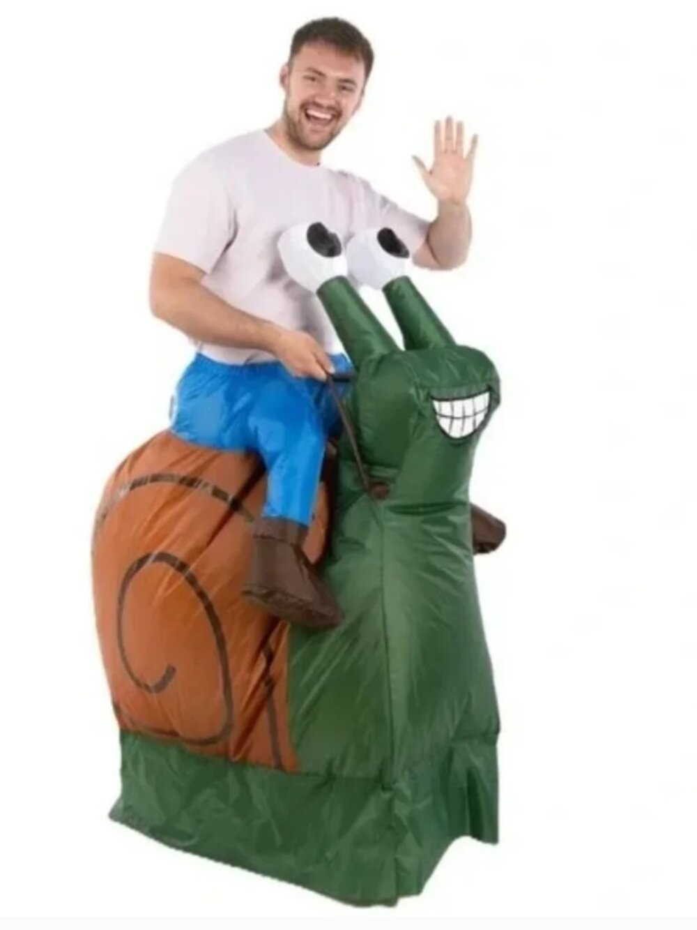 Snail Ride On Inflatable Halloween Costume OS 14+ Teen Adult